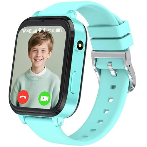 clleylise Smartwatch Kinder mit GPS und Telefon, 4G Kinder Smartwatch, Armbanduhr Kinder Junge, Smart Watch Kinder, Kinderuhr mit Voice Chat/HD-Videoanruf/SOS/Wasserdicht/Spiel/Wecker clleylise Smartwatch Kinder mit GPS und Telefon, 4G Kinder Smartwatch, Armbanduhr Kinder Junge, Smart Watch Kinder, Kinderuhr mit Voice Chat/HD-Videoanruf/SOS/Wasserdicht/Spiel/Wecker von clleylise