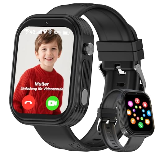 clleylise Smartwatch Kinder mit GPS und Telefon, 4G Kinder Smartwatch, Voice Chat, SOS IP68 Wasserdicht Spiel Wecker Touchscreen, Smart Watch für Jungen Mädchen 4-15 Jahre clleylise Smartwatch Kinder mit GPS und Telefon, 4G Kinder Smartwatch, Voice Chat, SOS IP68 Wasserdicht Spiel Wecker Touchscreen, Smart Watch für Jungen Mädchen 4-15 Jahre von clleylise