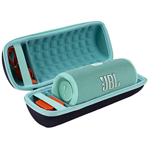 Hart Reise Schutz Hülle Etui Tasche für JBL Charge 4 / JBL Charge 5 Tragbarer WiFi und Bluetooth Lautsprecher von co2CREA,Nur Tasche (Innen Teal) von co2CREA