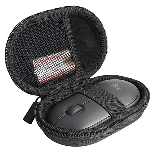 co2CREA Case Harte Reiseschutzhülle Etui Tasche für Logitech Pebble Mouse 2 M350s /M350 /Logitech M187 Ultramobile Kabellose Maus,Nur Tasche von co2CREA