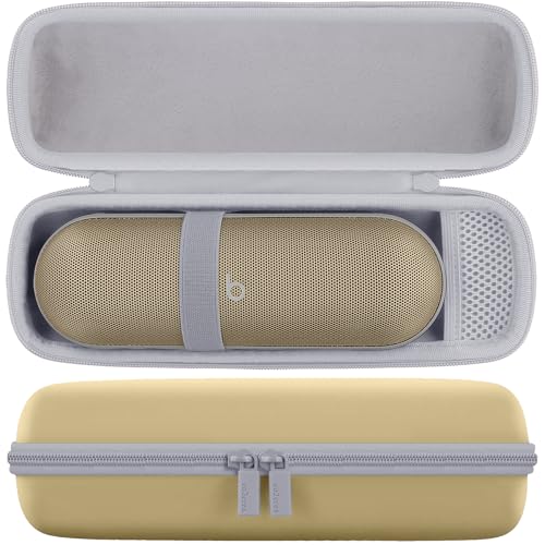 co2CREA Hart Reise Schutz Hülle Etui Tasche für Beats Pill Tragbarer Bluetooth Lautsprecher, Beats by Dr. DRE Pill Lautsprecher Tragetasche mit Schultergurt (Nur Fall, Ohne Lautsprecher) von co2CREA