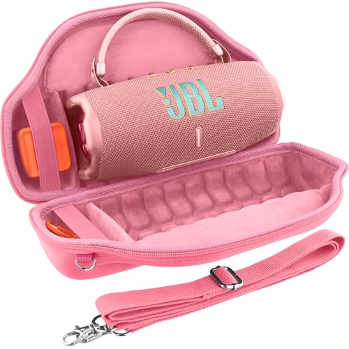 co2CREA Hart Reise Schutz Hülle Etui Tasche für JBL Charge 6 Tragbarer Bluetooth Lautsprecher mit abnehmbarem Schultergurt(Nur Tasche,Ohne Lautsprecher) von co2CREA