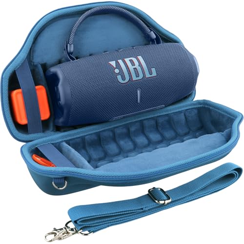 co2CREA Hart Reise Schutz Hülle Etui Tasche für JBL Charge 6 Tragbarer Bluetooth Lautsprecher mit abnehmbarem Schultergurt(Nur Tasche,Ohne Lautsprecher) von co2CREA