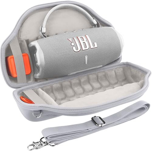 co2CREA Hart Reise Schutz Hülle Etui Tasche für JBL Charge 6 Tragbarer Bluetooth Lautsprecher mit abnehmbarem Schultergurt(Nur Tasche,Ohne Lautsprecher) von co2CREA