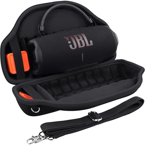 co2CREA Hart Reise Schutz Hülle Etui Tasche für JBL Charge 6 Tragbarer Bluetooth Lautsprecher mit abnehmbarem Schultergurt(Nur Tasche,Ohne Lautsprecher) von co2CREA