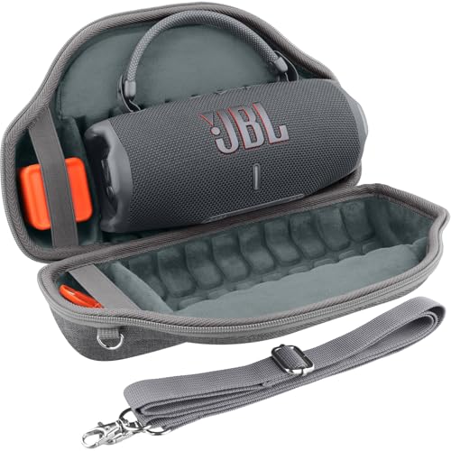 co2CREA Hart Reise Schutz Hülle Etui Tasche für JBL Charge 6 Tragbarer Bluetooth Lautsprecher mit abnehmbarem Schultergurt(Nur Tasche,Ohne Lautsprecher) von co2CREA