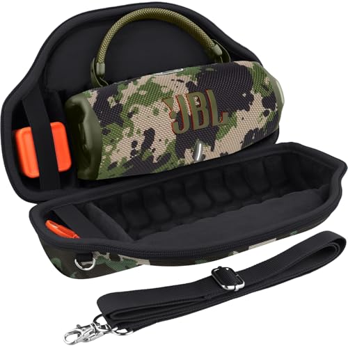 co2CREA Hart Reise Schutz Hülle Etui Tasche für JBL Charge 6 Tragbarer Bluetooth Lautsprecher mit abnehmbarem Schultergurt(Nur Tasche,Ohne Lautsprecher) von co2CREA