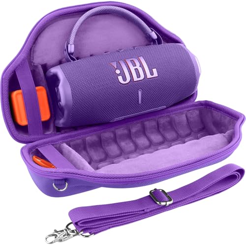co2CREA Hart Reise Schutz Hülle Etui Tasche für JBL Charge 6 Tragbarer Bluetooth Lautsprecher mit abnehmbarem Schultergurt (Nur Tasche,Ohne Lautsprecher) von co2CREA