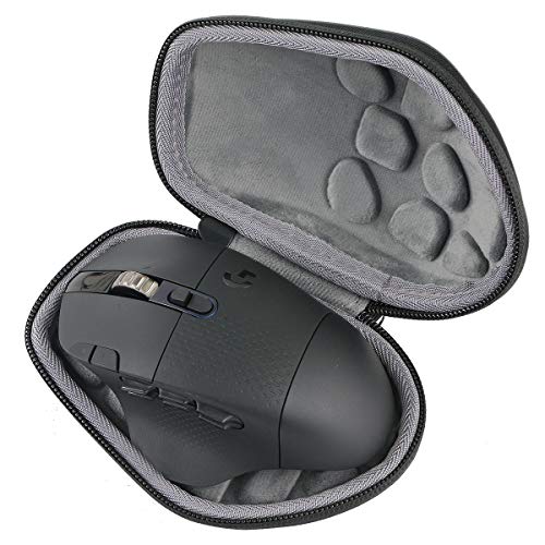 co2CREA Hart Reise Schutz Hülle Etui Tasche für Logitech G604 Lightspeed kabellose Gaming Maus (Passt für Logitech G604, Schwarz) von co2CREA