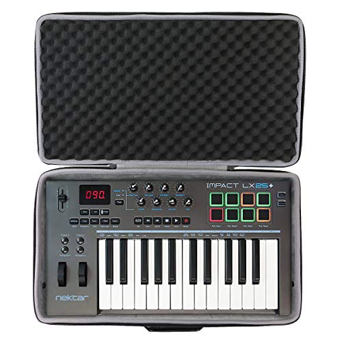 co2CREA Hart Reise Schutz Hülle Etui Tasche für Nektar Impact LX 25+ / LX-25 Plus MIDI Studio Controller (Travel case) von co2CREA