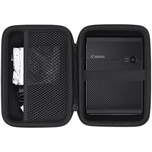 co2CREA Hart Tasche für Canon SELPHY Square QX10 Tragbarer Fotodrucker kompatibel für Druck-Set XS-20L Fotopapier 72 x 85 mm und USB kables Case Etui Tragetasche von co2CREA