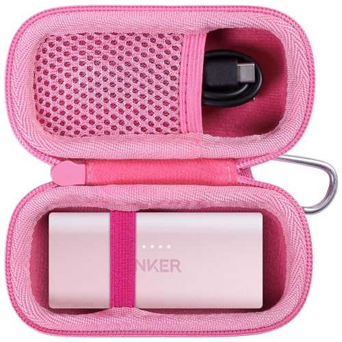 co2CREA Hart Tragbare Schutzhülle Etui Tasche für Anker Nano Powerbank 5000mAh Powerbank 22,5W USB-C Konnektor/Anker 621 Powerbank 5.000 mAh 12W externer Handyakku,Nur Tasche von co2CREA