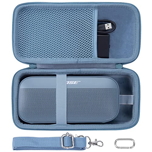 co2CREA Harte Tasche für Bose SoundLink Flex Tragbaren Bluetooth-Lautsprecher Case Etui Tragetasche (Blau) von co2CREA