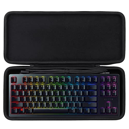 co2CREA Harte Tasche für Razer Huntsman Tournament Edition Kompakte TKL Gaming Tastatur Case Etui Tragetasche von co2CREA