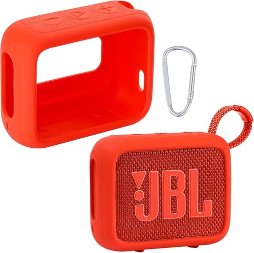 co2CREA Schutzhülle aus Silikon,kompatibel mit Speaker Case für JBL Go 4 tragbarer Bluetooth-Lautsprecher (enthält nur eine Silikonhülle) von co2CREA