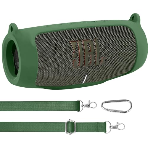 co2CREA Silikonhülle Tragetasche Case für JBL Charge 5 WiFi und Bluetooth Lautsprecher, tragbare ultraleichte Silikon Schutzhülle mit Karabiner und Schultergurt co2CREA Silikonhülle Tragetasche Case für JBL Charge 5 WiFi und Bluetooth Lautsprecher, tragbare ultraleichte Silikon Schutzhülle mit Karabiner und Schultergurt von co2CREA