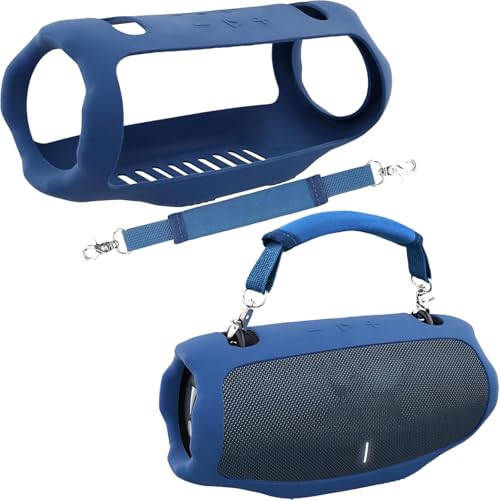 co2CREA Tragetasche Case Silikonhülle kompatibel mit JBL Xtreme 4 Tragbarer Bluetooth Lautsprecher,Tragbare ultraleichte Silikon Schutzhülle mit Lautsprechergriff (Lautsprecher Nicht enthalten) von co2CREA