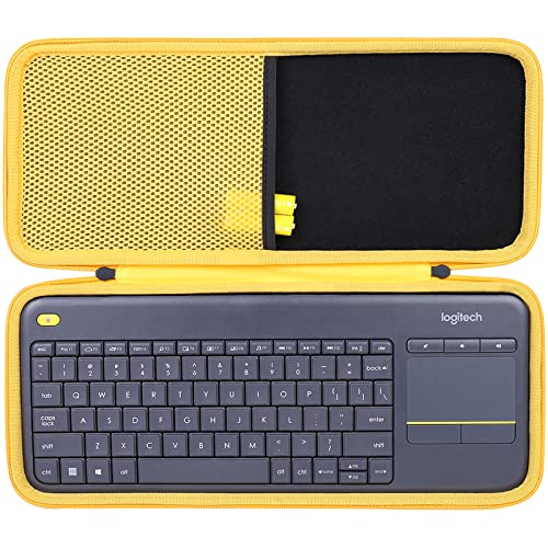co2CREA case Harte reiseschutzhülle Etui Tasche für Logitech K400 Plus Kabellose Touch-TV-Tastatur (Nur Tasche, Enthält Keine Tastatur) von co2CREA