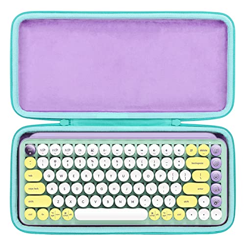 co2CREA case Harte reiseschutzhülle Etui Tasche für Logitech POP Keys Mechanische kabellose Tastatur, Nur Tasche von co2CREA