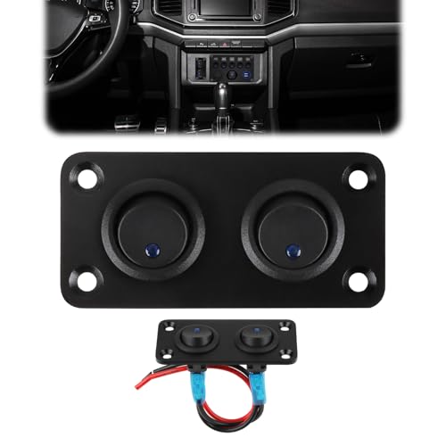 12 V-24 V Schalttafel, Marinequalität, IP20 wasserdicht, Wippschalter-Panel mit LED, 10 A, 1500 V, PA66, schwer entflammbar, 80.000 Zyklen für Wohnmobil/Wohnmobil/Boot/Yacht/Fahrzeug 12 V-24 V Schalttafel, Marinequalität, IP20 wasserdicht, Wippschalter-Panel mit LED, 10 A, 1500 V, PA66, schwer entflammbar, 80.000 Zyklen für Wohnmobil/Wohnmobil/Boot/Yacht/Fahrzeug von coalwop