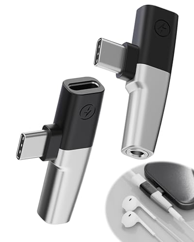 2-in-1 USB C Adapter Kopfhörer & Ladung – 3,5mm Klinke + USB-C Anschluss, HiFi-Tonqualität, Plug-and-Play, Metallgehäuse, Kompatibel mit iPhone 16/Samsung S24/Xiaomi – Silber, 2PCS 2-in-1 USB C Adapter Kopfhörer & Ladung – 3,5mm Klinke + USB-C Anschluss, HiFi-Tonqualität, Plug-and-Play, Metallgehäuse, Kompatibel mit iPhone 16/Samsung S24/Xiaomi – Silber, 2PCS von coalwop