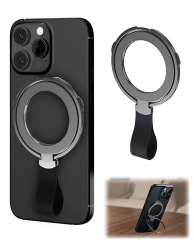 MageSafe Ring für Handy, 360 Grad Halterung mit starkem Magnet N52, weicher Silikongriff, Tora-Hold-Kugeltechnologie – Schwarz Titanium für iPhone MageSafe Ring für Handy, 360 Grad Halterung mit starkem Magnet N52, weicher Silikongriff, Tora-Hold-Kugeltechnologie – Schwarz Titanium für iPhone von coalwop