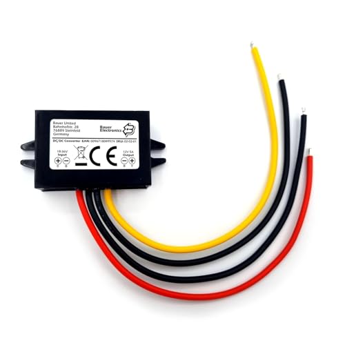 Spannungsregler 12V DC - DC 18V - 36V auf 12V 5A 60W Wasserdicht IP68 Reduzierer Konverter für LKW, Schifffahrzeuge, Autos, Photovoltaikanlagen und Camping Spannungsregler 12V DC - DC 18V - 36V auf 12V 5A 60W Wasserdicht IP68 Reduzierer Konverter für LKW, Schifffahrzeuge, Autos, Photovoltaikanlagen und Camping von coalwop