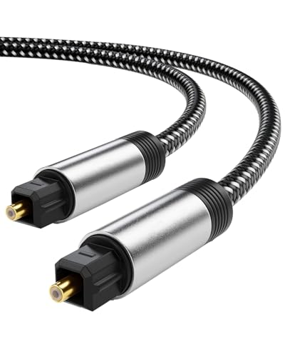 Toslink Optisches Kabel für Soundbar auf TV, 2 m, digitales optisches Audiokabel, Glasfaserkabel, S/PDIF-Ausgangsleitung für Samsung LG Sony TV/Gaming-System/DVD/BRD/Projektor/PS4/Xbox auf HiFi-System Toslink Optisches Kabel für Soundbar auf TV, 2 m, digitales optisches Audiokabel, Glasfaserkabel, S/PDIF-Ausgangsleitung für Samsung LG Sony TV/Gaming-System/DVD/BRD/Projektor/PS4/Xbox auf HiFi-System von coalwop