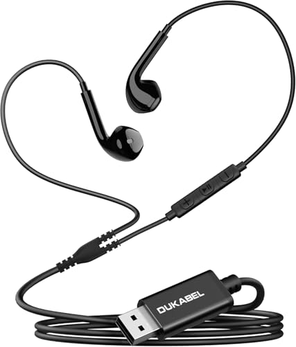coalwop Earbuds Gaming-Headset, USB, In-Ear, mit MEMS-Mikrofon und Lautstärkeregler, PC-Geräuschunterdrückung für PS4/PS5, 2,5 m für Büro, Skype, Live und Gaming coalwop Earbuds Gaming-Headset, USB, In-Ear, mit MEMS-Mikrofon und Lautstärkeregler, PC-Geräuschunterdrückung für PS4/PS5, 2,5 m für Büro, Skype, Live und Gaming von coalwop