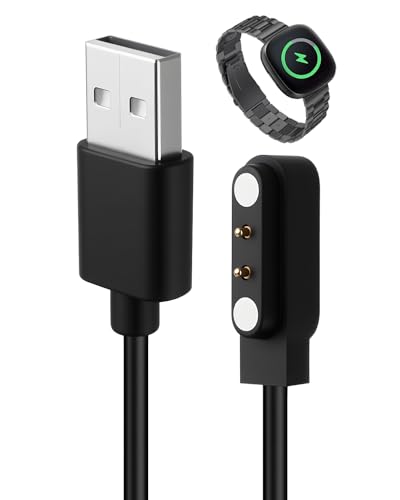 coalwop Universal-Ladegerät für Smartwatch, USB, 2-polig (4 mm Schritt), kompatibel mit Aktivitäts-Trackern und anderen tragbaren Geräten von coalwop