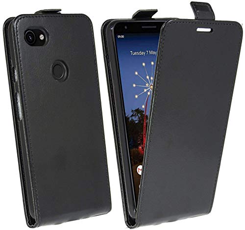 cofi1453® Flip Case kompatibel mit Google Pixel 3A XL Handy Tasche vertikal aufklappbar Schutzhülle Klapp Hülle Schwarz von cofi1453