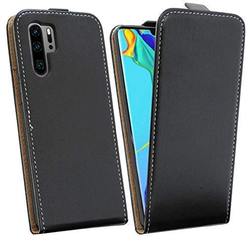 cofi1453® Flip Case kompatibel mit HUAWEI P30 PRO Handy Tasche vertikal aufklappbar Schutzhülle Klapp Hülle Schwarz von COFI 1453