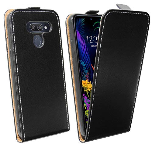 cofi1453® Flip Case kompatibel mit LG K50 Handy Tasche vertikal aufklappbar Schutzhülle Klapp Hülle Schwarz von COFI 1453