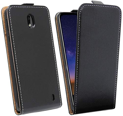 cofi1453® Flip Case kompatibel mit Nokia 2.2 Handy Tasche vertikal aufklappbar Schutzhülle Klapp Hülle Schwarz von cofi1453