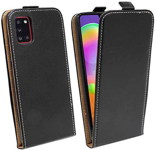 cofi1453® Flip Case kompatibel mit Samsung Galaxy A31 (A315F) Handy Tasche vertikal aufklappbar Schutzhülle Klapp Hülle Schwarz von cofi1453