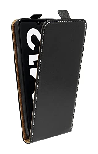 cofi1453® Flip Case kompatibel mit Samsung Galaxy M12 (M127F) Handy Tasche vertikal aufklappbar Schutzhülle Klapp Hülle Schwarz von cofi1453