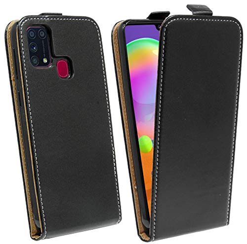 cofi1453® Flip Case kompatibel mit Samsung Galaxy M31 (M315F) Handy Tasche vertikal aufklappbar Schutzhülle Klapp Hülle Schwarz von cofi1453