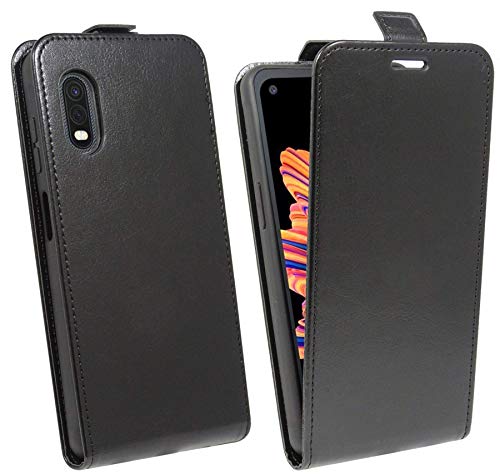 cofi1453® Flip Case kompatibel mit Samsung Galaxy Xcover Pro (G715F) Handy Tasche vertikal aufklappbar Schutzhülle Klapp Hülle Schwarz von cofi1453