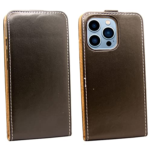 cofi1453® Flip Case kompatibel mit iPhone 13 Pro Handy Tasche vertikal aufklappbar Schutzhülle Klapp Hülle Schwarz von cofi1453
