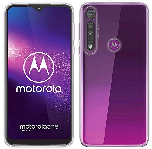 cofi1453® Silikon Hülle Basic kompatibel mit Motorola ONE Macro Case TPU Soft Handy Cover Schutz Transparent von cofi1453