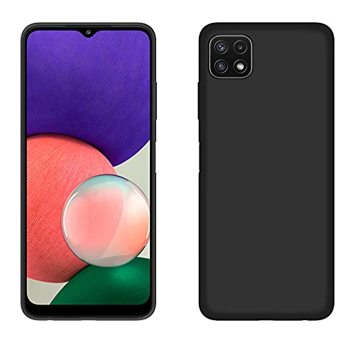 cofi1453® Silikon Hülle Basic kompatibel mit Samsung Galaxy A22 5G Case TPU Soft Handy Cover Schutz Schwarz von cofi1453