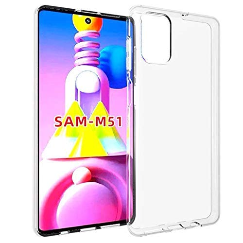 cofi1453® Silikon Hülle Basic kompatibel mit Samsung Galaxy M51 (M515F) Case TPU Soft Handy Cover Schutz Transparent von COFI 1453