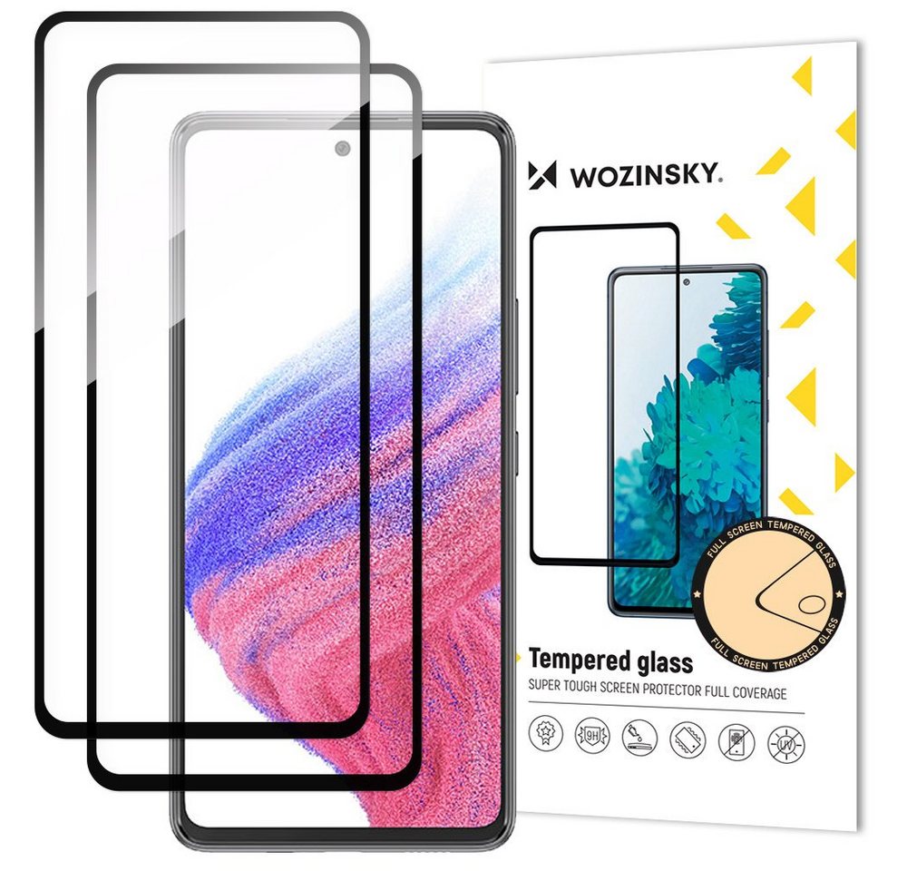 cofi1453 2x Full Glue Tempered Glass für Samsung Galaxy A54 5G 9H, Displayschutzfolie, 2 Stück von cofi1453