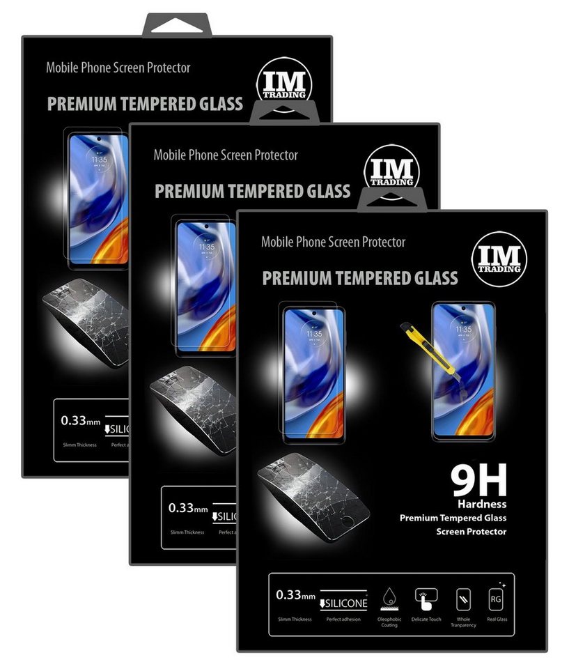 cofi1453 3X Schutz Glas 9H Tempered Glass Display für Infinix Hot 12i für Infinix Hot 12i, Displayschutzglas, 3 Stück von cofi1453