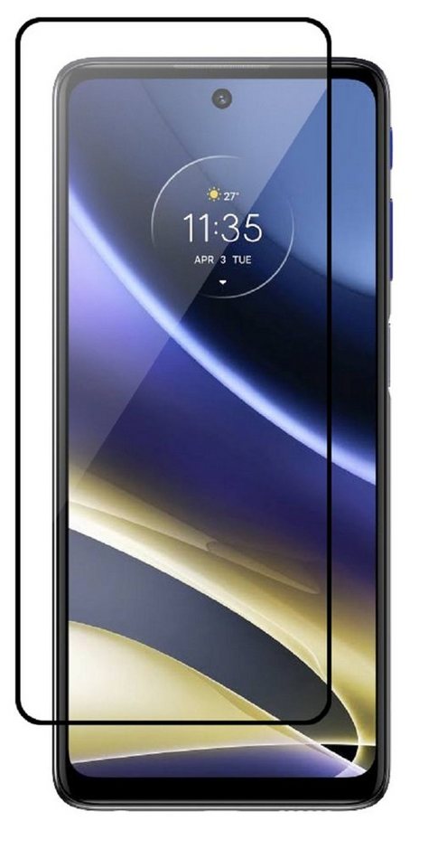 cofi1453 5D Glas Curved Schutz Folie Vollständig Klebend für Motorola Moto G53 für Motorola moto G53, Displayschutzglas, 1 Stück von cofi1453