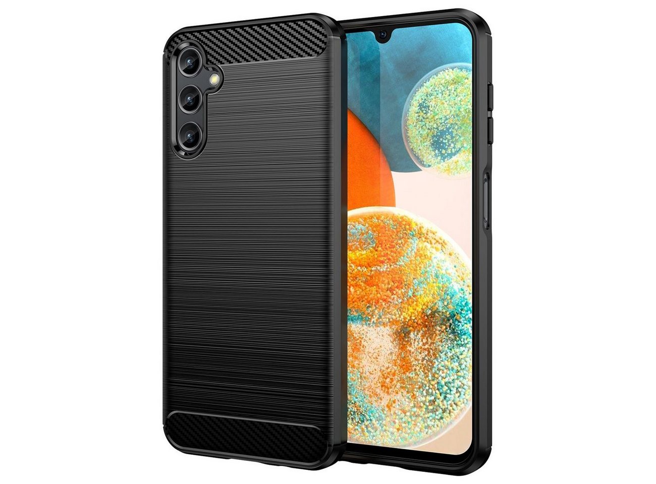 cofi1453 Bumper Carbon Case Hülle für Samsung Galaxy A14 5G flexible Silikon Hülle cofi1453 Bumper Carbon Case Hülle für Samsung Galaxy A14 5G flexible Silikon Hülle von cofi1453