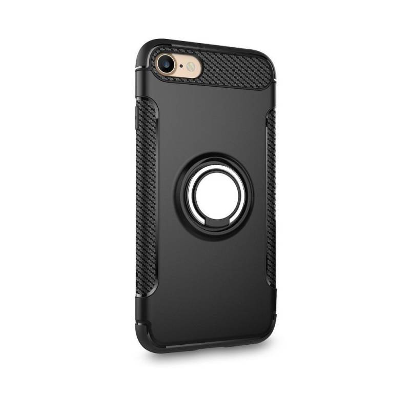 cofi1453 Bumper Handy Hülle Carbon Schwarz Dezente Schale Hybridgehäuse Bumper Case Co von cofi1453
