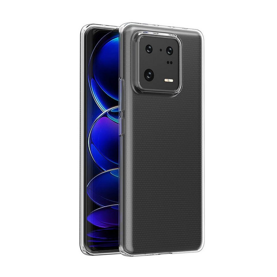 cofi1453 Bumper Silikon Hülle Basic für Xiaomi 13 Pro Case TPU Handy Cover Transparent von cofi1453