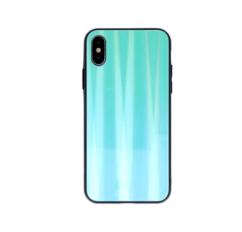 cofi1453 Bumper cofi1453® Aurora Glas Etui Silikon Hülle kompatibel mit Samsung Galaxy A71 (A715F) Hart Case TPU Handy Cover Schutz von cofi1453
