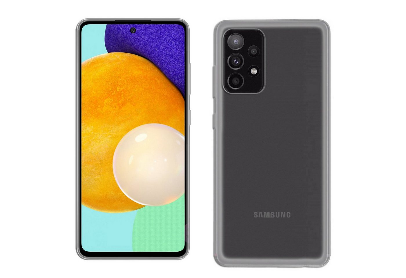 cofi1453 Bumper cofi1453® Silikon Hülle Basic kompatibel mit Samsung Galaxy A52 (A525F von cofi1453